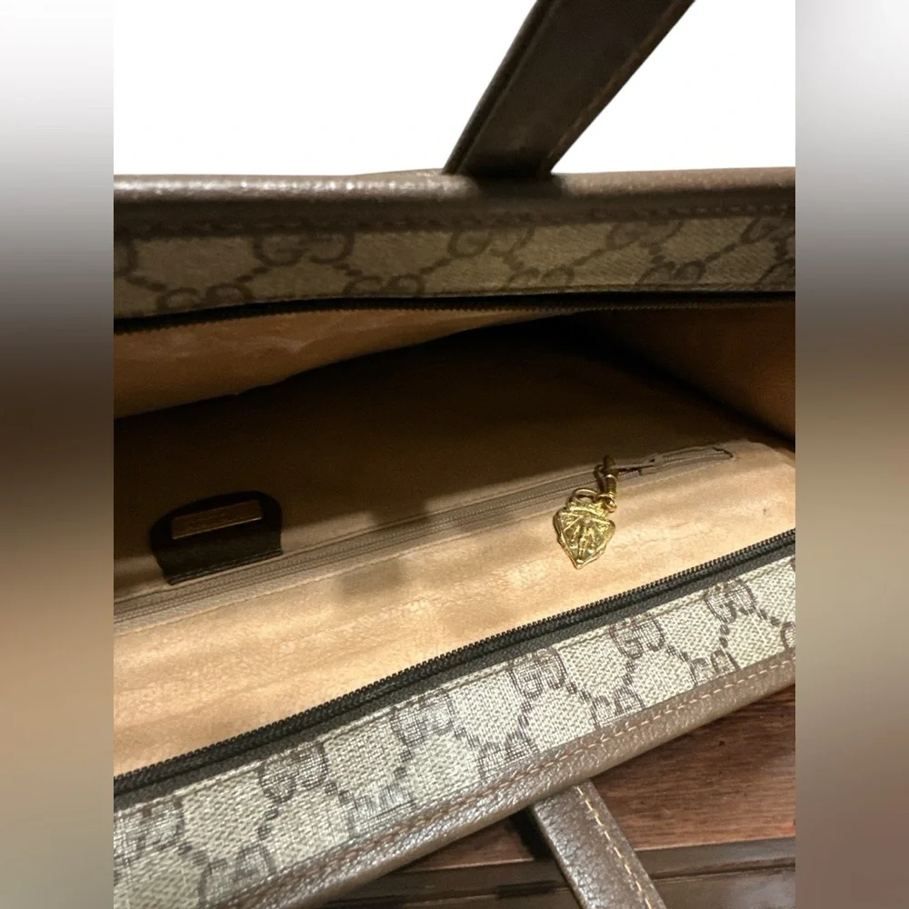 Vintage GUCCI GG attaché/briefcase